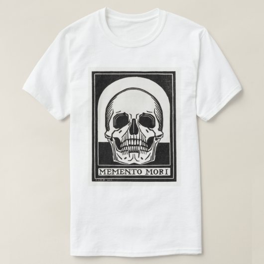 T-shirt Le crâne Memento Mori (Design devant)
