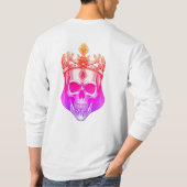 T-shirt Le crâne roi vert avec une couronne juive (Dos)