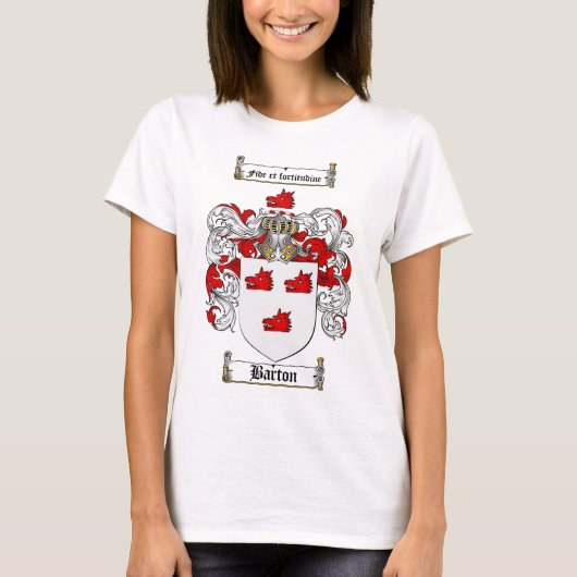 T-SHIRT LE CREST DE FAMILLE DE BARTON - MANTEAU DE BARTON (Devant)