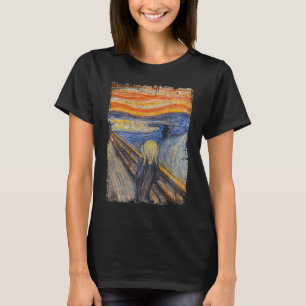 T-shirt Le Cri De L'Artiste Edvard Munch Célèbre Peinture