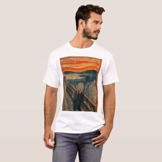 T-shirt Le cri d'Edvard Expressionism Munch Art (Devant entier)