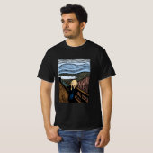 T-shirt Le cri d'Edvard Munch bohomodern black (Devant entier)
