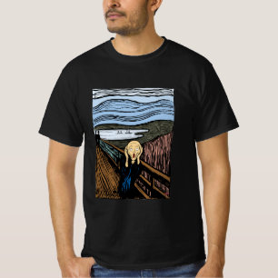 T-shirt Le cri d'Edvard Munch bohomodern black