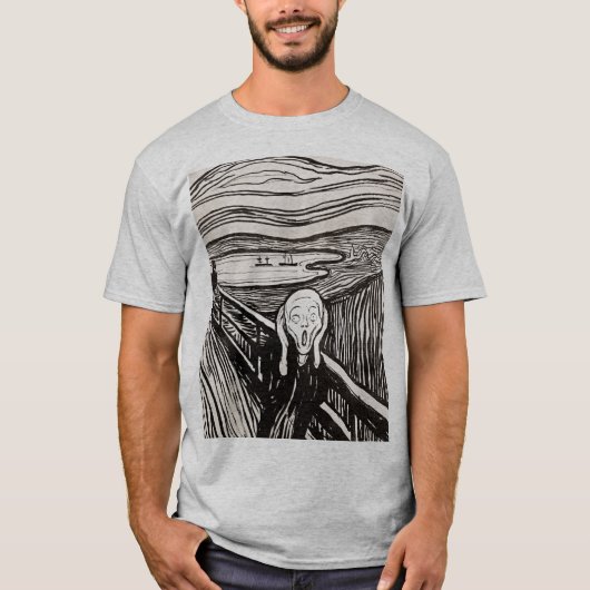 T-shirt Le cri Edvard Munch (Devant)