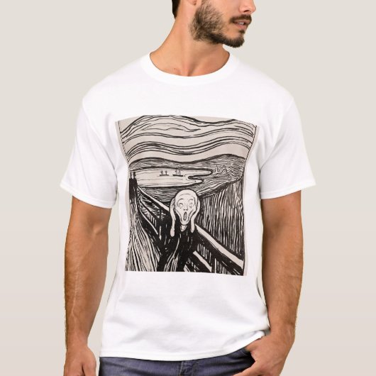 T-shirt Le cri Edvard Munch (Devant)