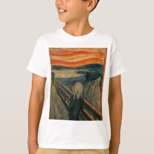 T-shirt Le cri perçant - Edvard Munch. Illustration de