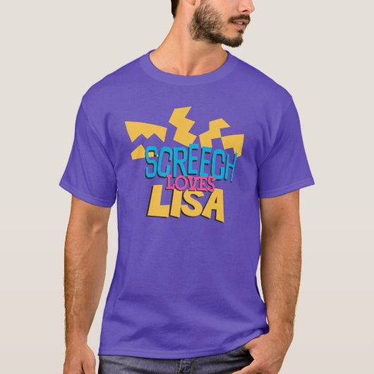 T-shirt Le cri strident aime Lisa (Devant)
