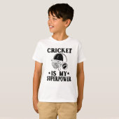 T-shirt Le cricket est ma superpuissance (Devant entier)