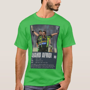 T-shirt Le cricket pakistanais de Shahid Afridi