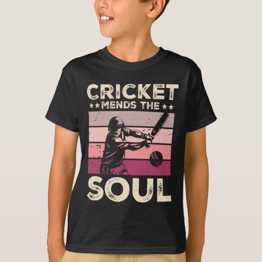 T-shirt Le cricket répare l'âme (Devant)