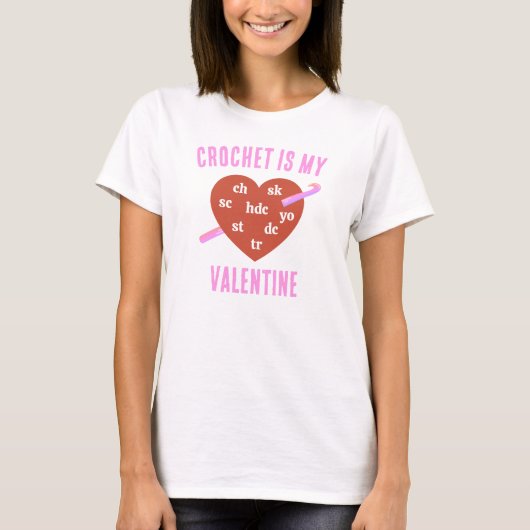 T-SHIRT LE CROCHET EST MON VALENTIN (Devant)