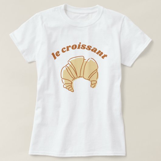 T-shirt Le Croissant Produits du boulet France (Design devant)
