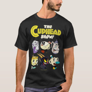 T-shirt Le Cuphead Show Group Poster Logo Premium