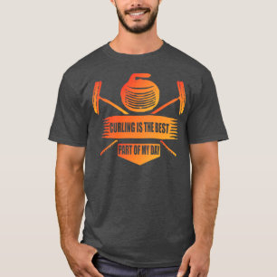 T-shirt le curling est la meilleure partie de mon cadeau d