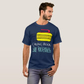 T-shirt Le curling roche le monde (Devant entier)