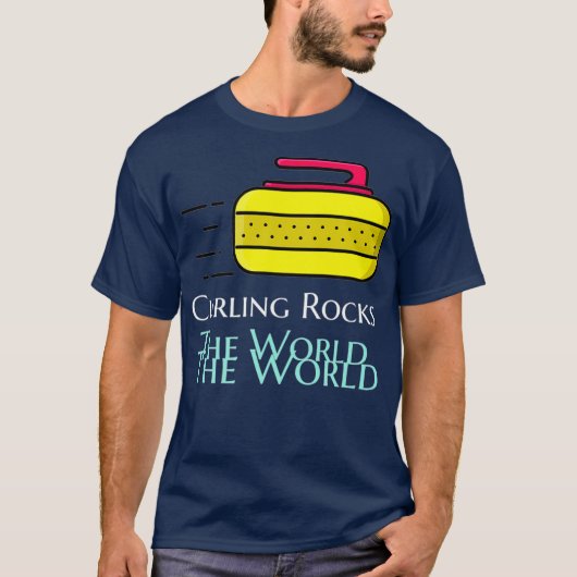 T-shirt Le curling roche le monde (Devant)