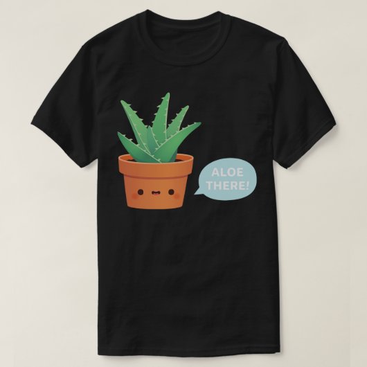 T-shirt Le Cute Aloe Vera Dit Aloe Là-Bas (Design devant)