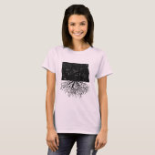 T-shirt Le Dakota du Nord authentique enracine la pièce en (Devant entier)