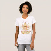 T-shirt Le débardeur des femmes de Bouddha d'or (Devant entier)