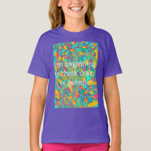 T-shirt le début noir orphelin de citation pour penser fou