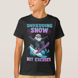 T-shirt Le déchiquetage de la neige n'explique pas