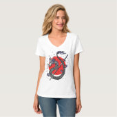 T-shirt Le défi du dragon : une oeuvre d'art chinoise maje (Devant entier)