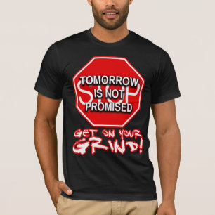 T-shirt Le demain n'est pas promis (le noir)