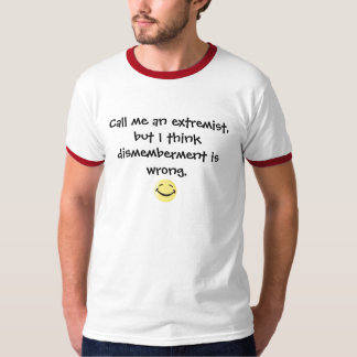 T-shirt Le démembrement est erroné