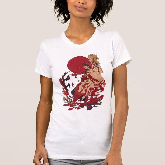 T-shirt le démon Kimetsu no Yaiba shinobu tanjiro (Devant)