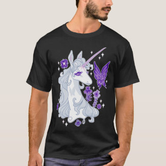 T-shirt Le Dernier Portrait de Licorne Papillon Chuchote