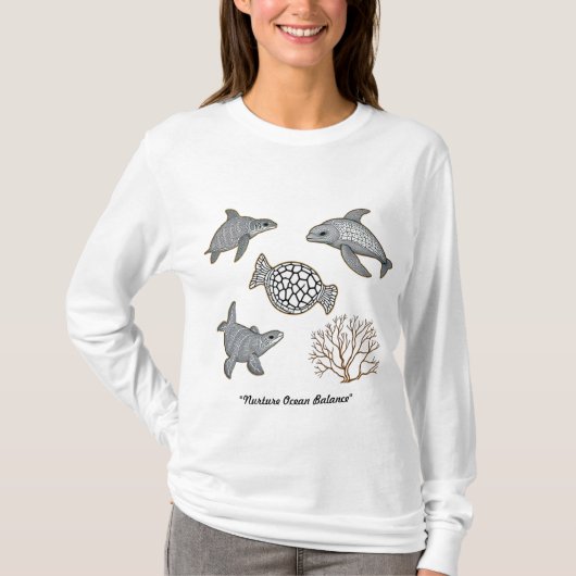 T-shirt "Le Dernier souffle de l'océan" (Devant)