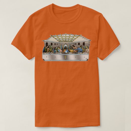 T-shirt Le Dernier Souper Dans L'Espace (Design devant)