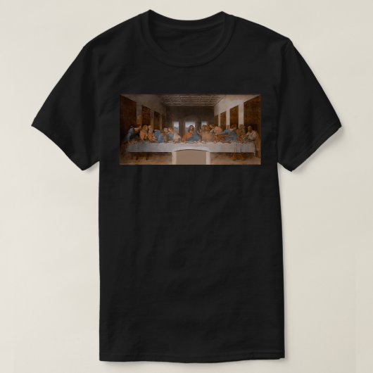 T-shirt Le Dernier Tableau Du Souper De Leonardo (Design devant)