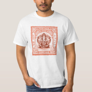 T-shirt Le design des timbres indiens, Ganesha