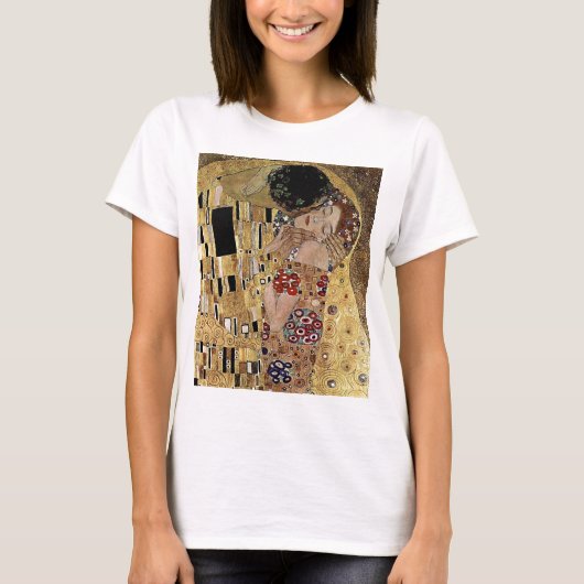 T-shirt Le détail du baiser de Gustav Klimt (vers 1908) (Devant)