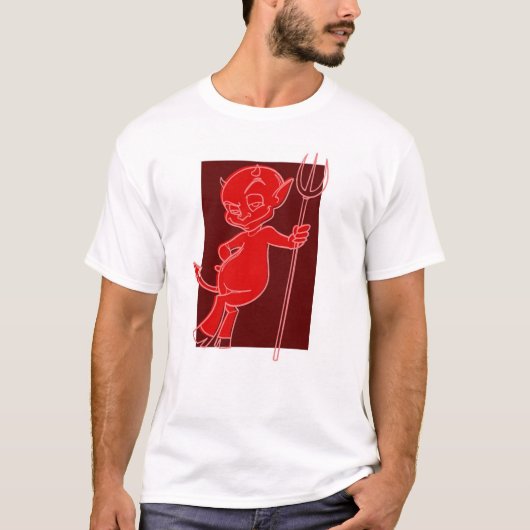 T-shirt Le diable de datation (Devant)