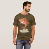 T-shirt Le diable d'Halloween du requin (Devant entier)