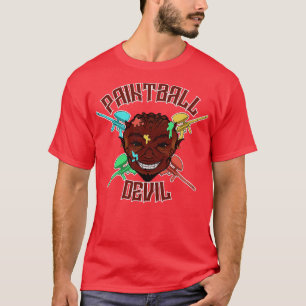 T-shirt Le diable du paintball