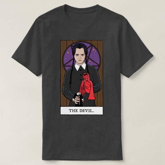 T-shirt Le diable Tarot d (Design devant)