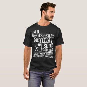 T-shirt Le diététicien enregistré résolvent des probl