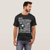 T-shirt Le diététicien enregistré résolvent des problèmes (Devant entier)