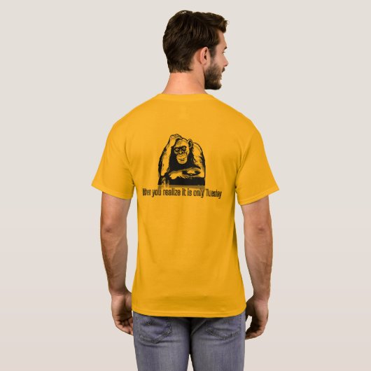 T-shirt Le dilemme du penseur profond (Dos entier)