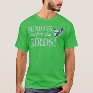 T-shirt Le Dimanche Est Pour Les Oiseaux - 1