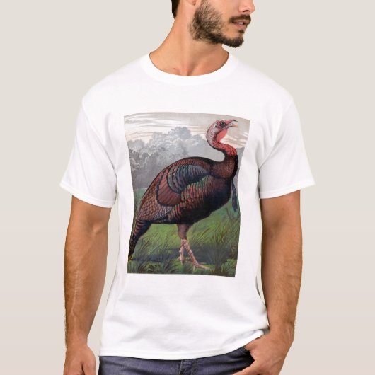 T-shirt Le dindon américain sauvage, illustration de ' (Devant)