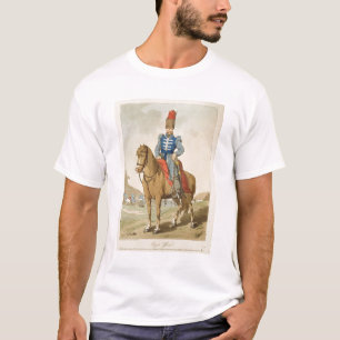 T-shirt Le dirigeant de Cosaque, gravé à l'eau-forte par