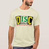 T-shirt Le disque est golf (Devant)
