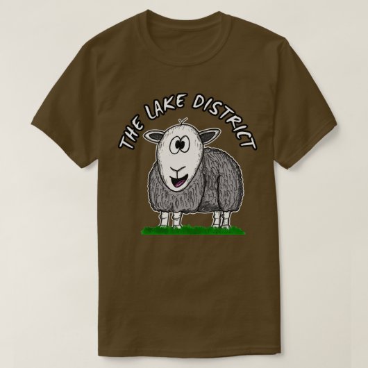 T-shirt Le district de Lake Funny Herdwick Sheep Cumbria (Design devant)