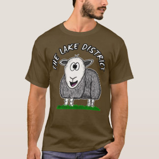 T-shirt Le district de Lake Funny Herdwick Sheep Cumbria