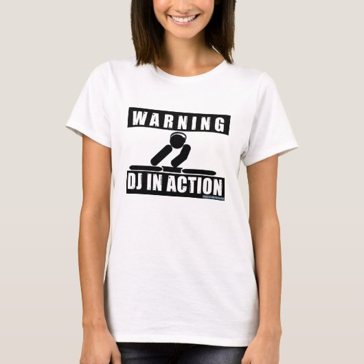 T-shirt Le DJ dans l'action (Devant)