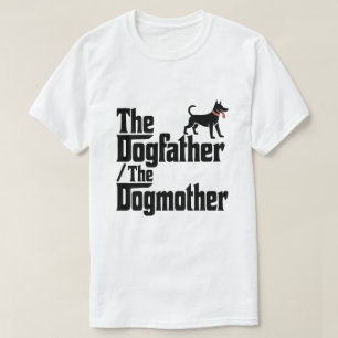 T-shirt Le Dogfather La Dogmère Funny Pet Parent